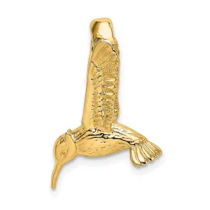 14K 3-D Hummingbird Charm
